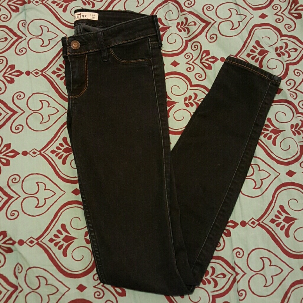 Hollister dark wash jegging