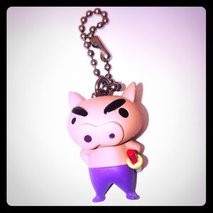Shin Chan Pig Warrior Gatcha Keychain