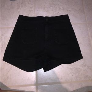 Black High Waisted shorts