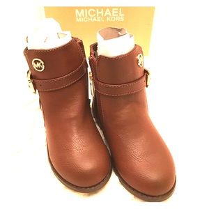 Brown MK toddler boots