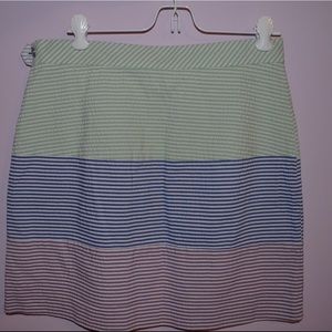 Brooks Brothers seersucker mini skirt