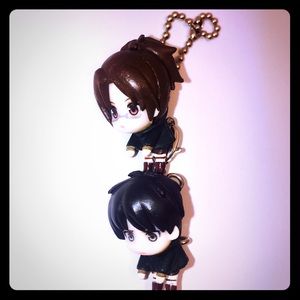 Eren Yaeger & Hange Zoe Attachable Keychains