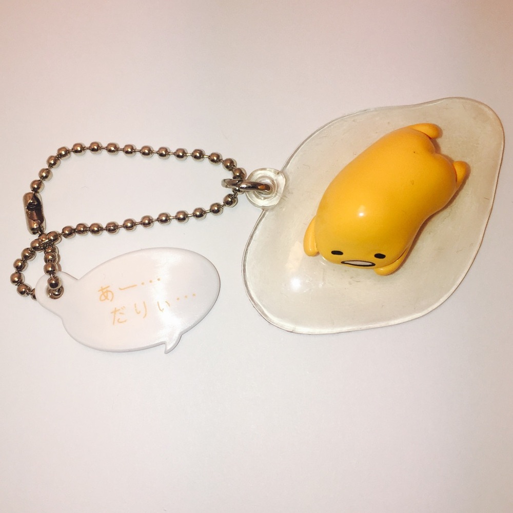 Gudetama Lazy Egg Gatcha Keychain from Japan