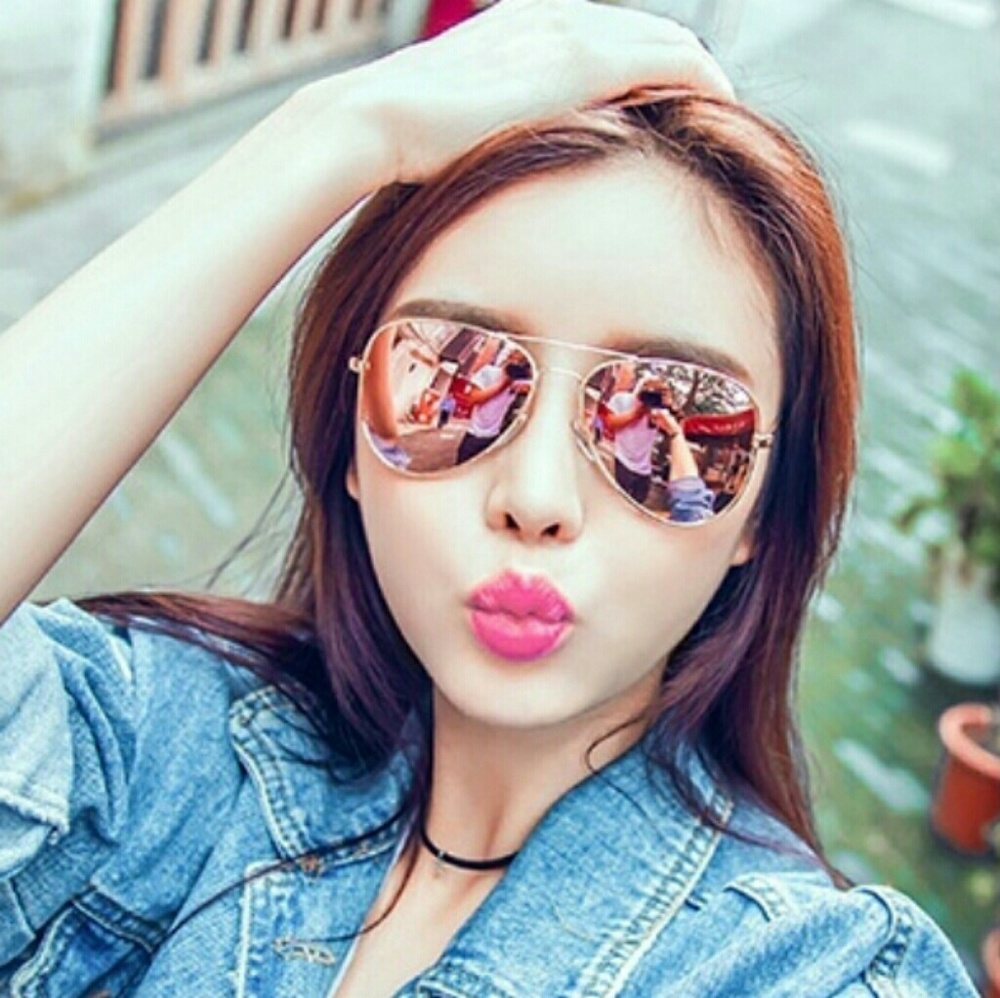 Blush Aviator Mirror Sunglasses NEW - Picture 3 of 6