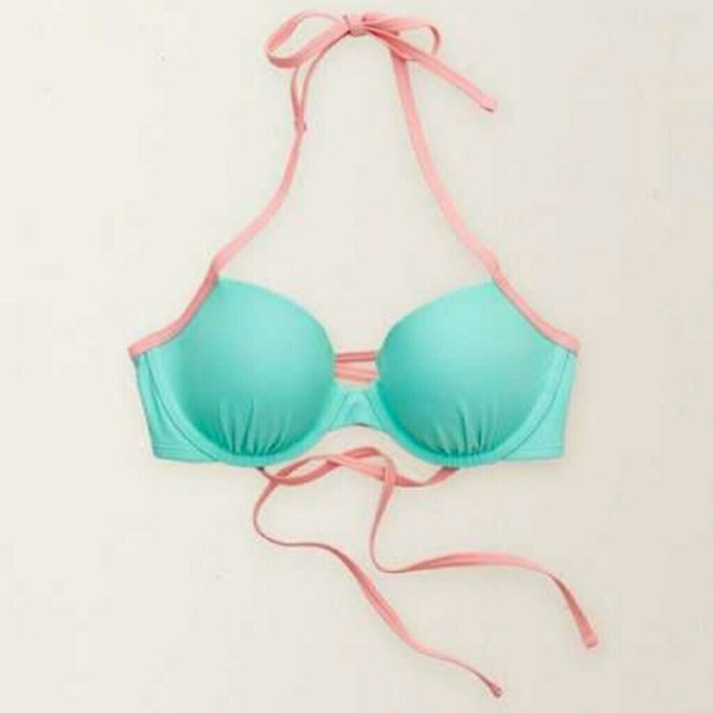 Lace-back Underwire Bikini Top