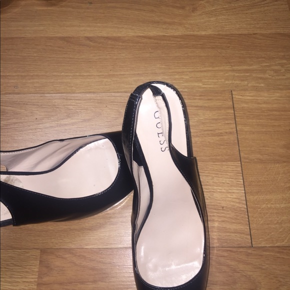 Black Sling Back Heels - Picture 2 of 2