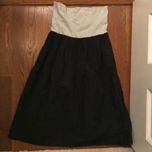 Theory strapless dress