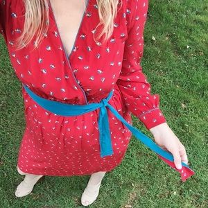 Diane von Furstenberg vintage silk dress, size 8