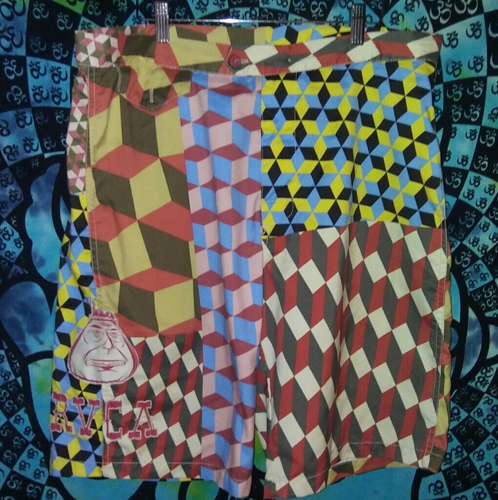 Ruca boardshorts geometric beautiful crazyness 36
