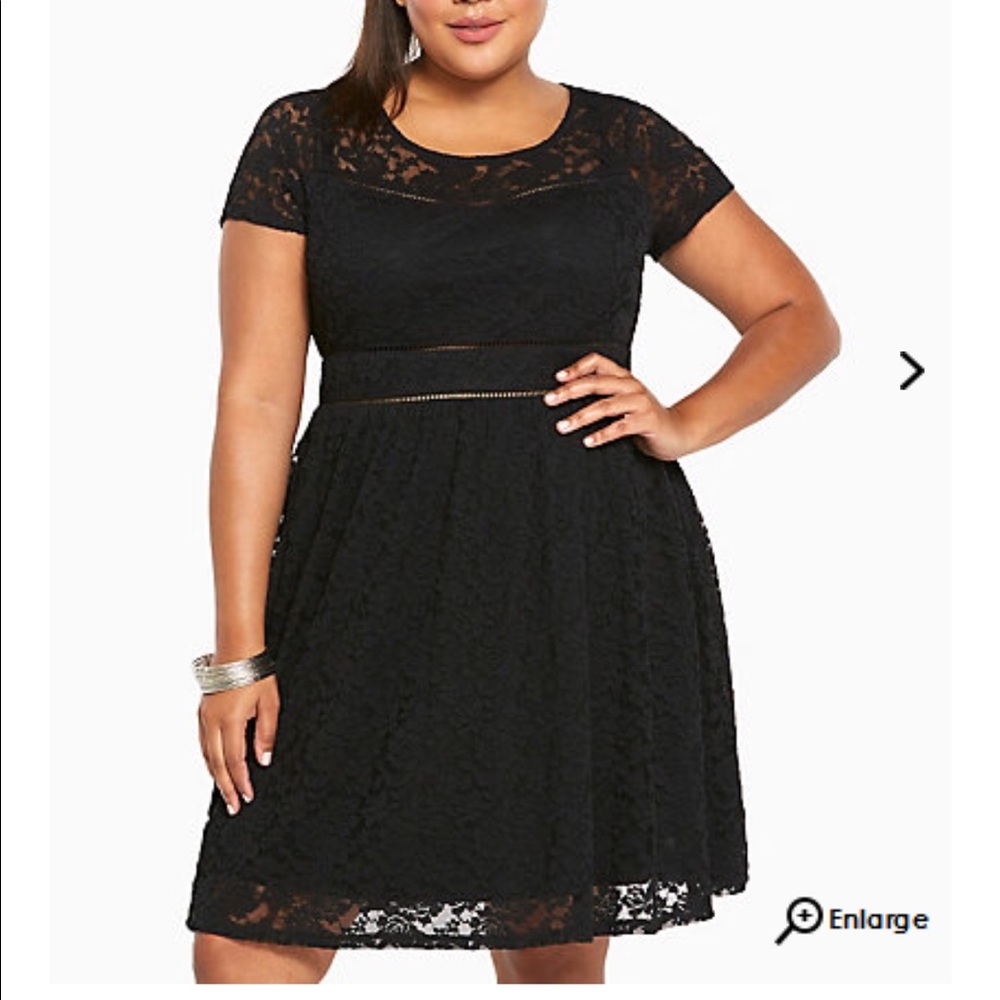 NWT TORRID Lace Scoop Skater Dress