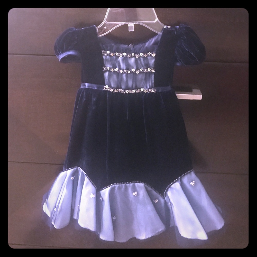 Beautiful girls velvet biscotti dress