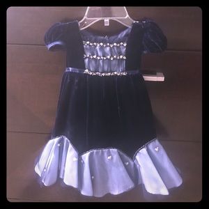 Beautiful girls velvet biscotti dress