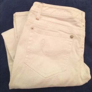 White DKNY jeans
