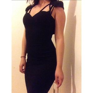 Sexy Strappy Black Guess Bodycon