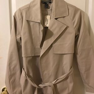 Beige trench coat