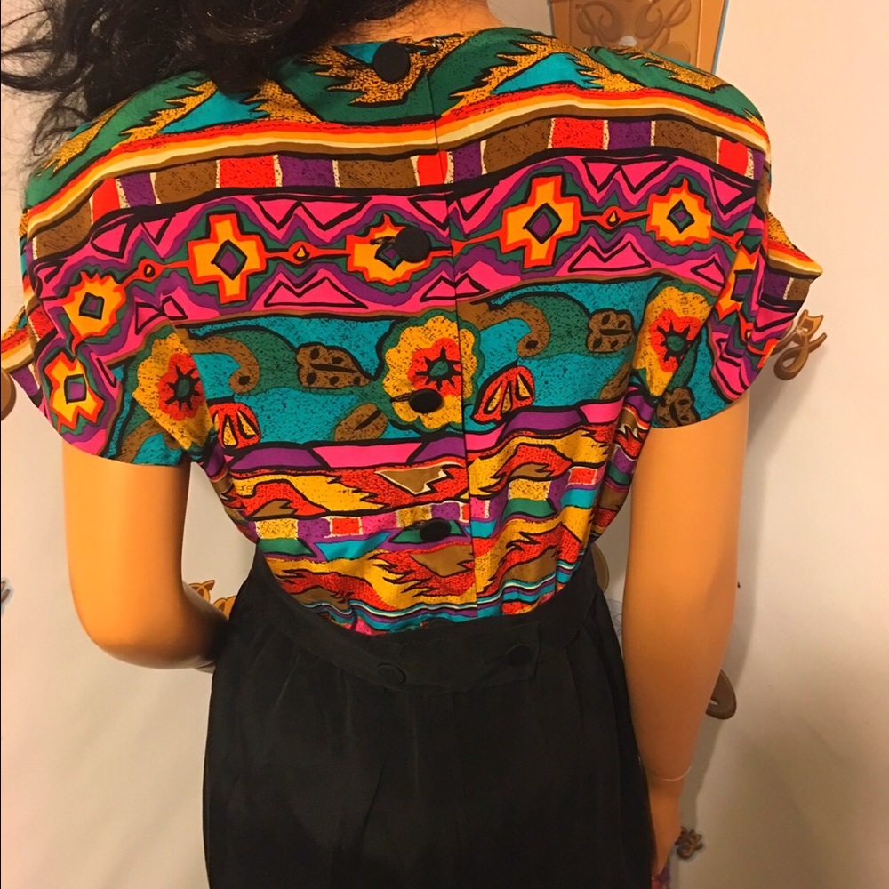 Tribal silk dress - Picture 4 of 4