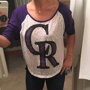 Colorado Rockies Victoria's Secret Baseball Tee
