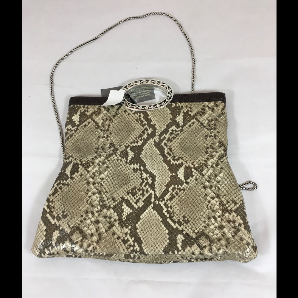 Brighton Embossed Python Leather Clutch/Crossbody - image 3