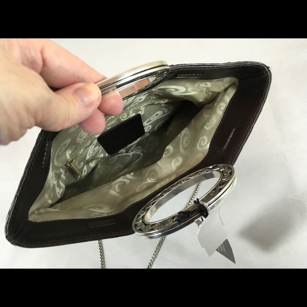 Brighton Embossed Python Leather Clutch/Crossbody - image 4