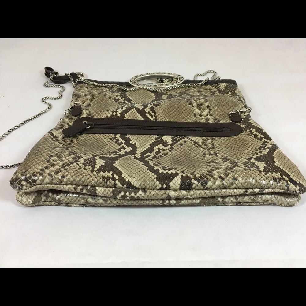 Brighton Embossed Python Leather Clutch/Crossbody - image 5