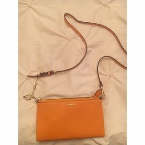 Coach Kylie Crossbody in Mandarin Saffiano Leather