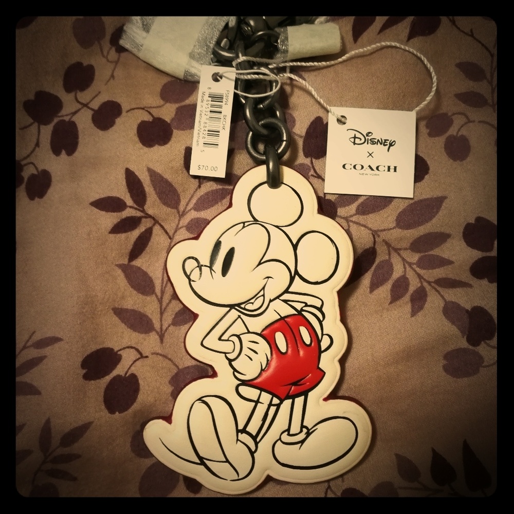 Limited mickey mouse coach keychain