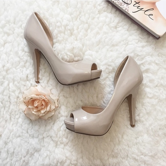 Brand New Classic Nude Open Toe High Heel - Picture 5 of 8