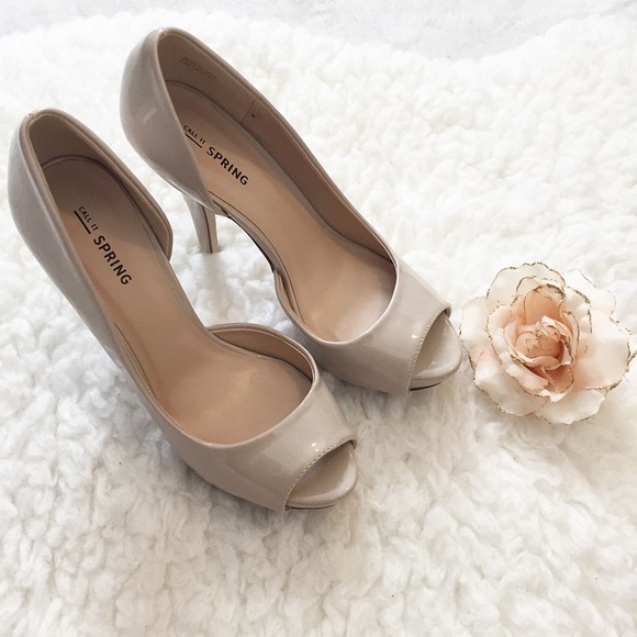 Brand New Classic Nude Open Toe High Heel - Picture 4 of 8