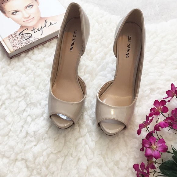 Brand New Classic Nude Open Toe High Heel - Picture 3 of 8