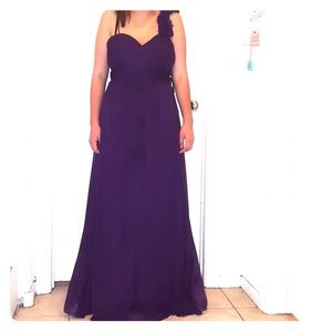Plum color Formal dress