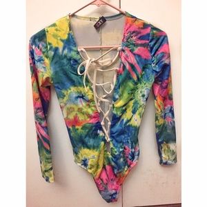 Tie dye bodysuit