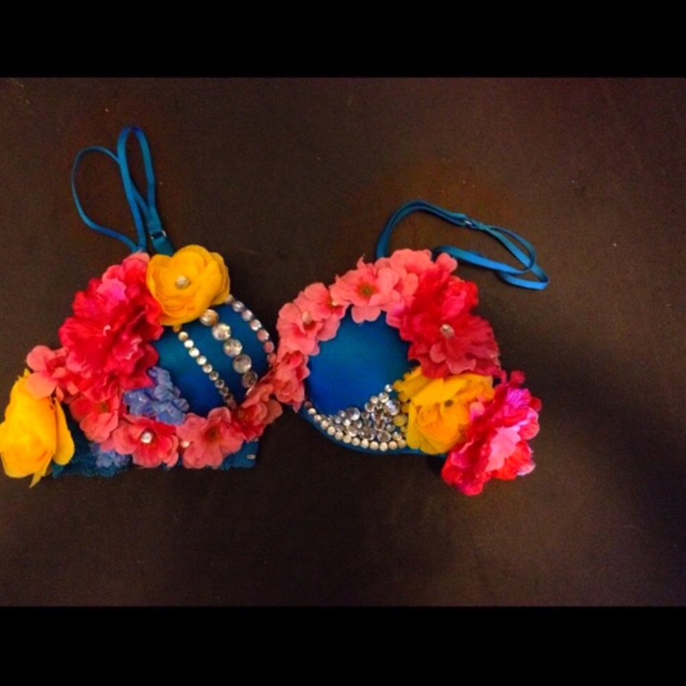 Flower Rave Bra