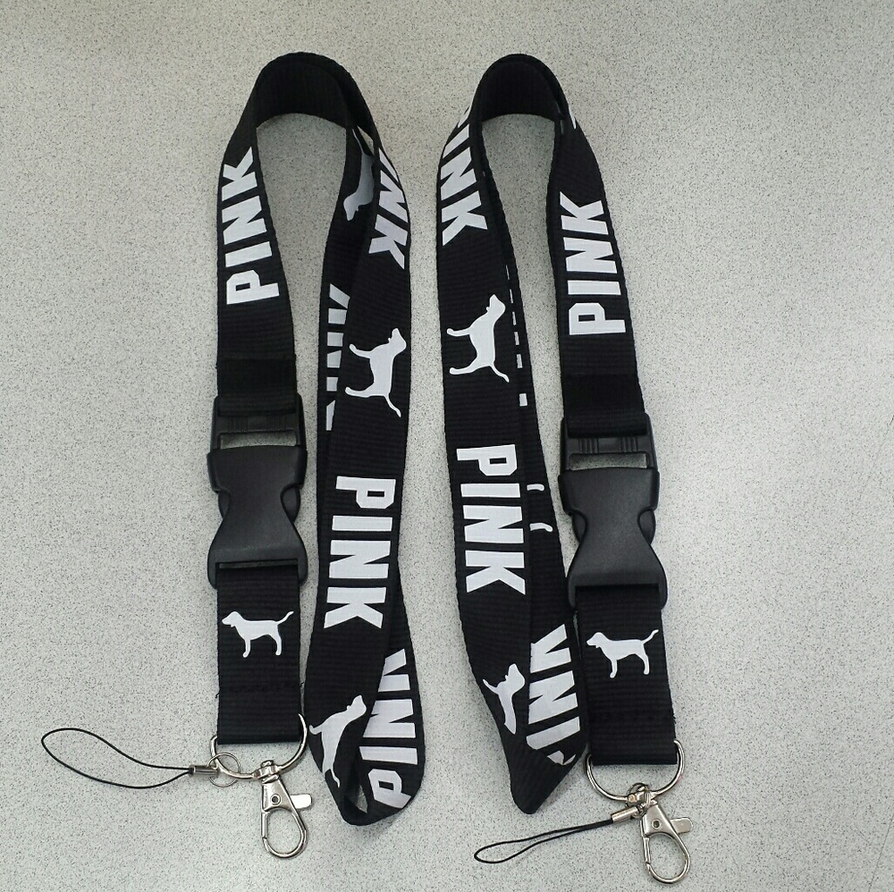 2 New Love Pink Lanyards