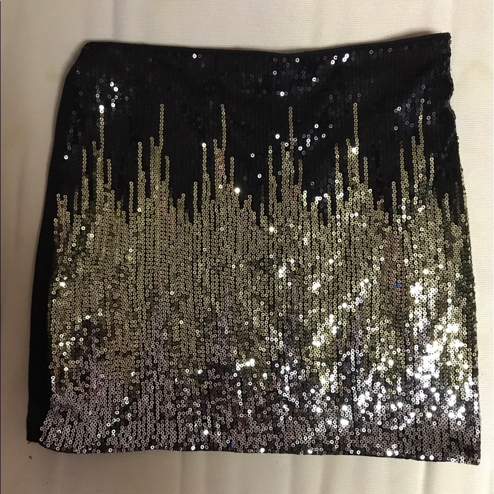 H&M Sequin Micro Skirt