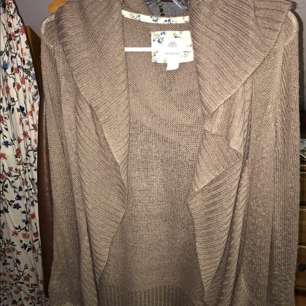 Tan element sweater