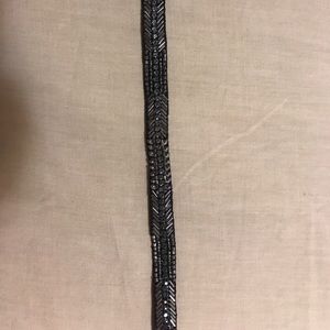 Embroidered choker