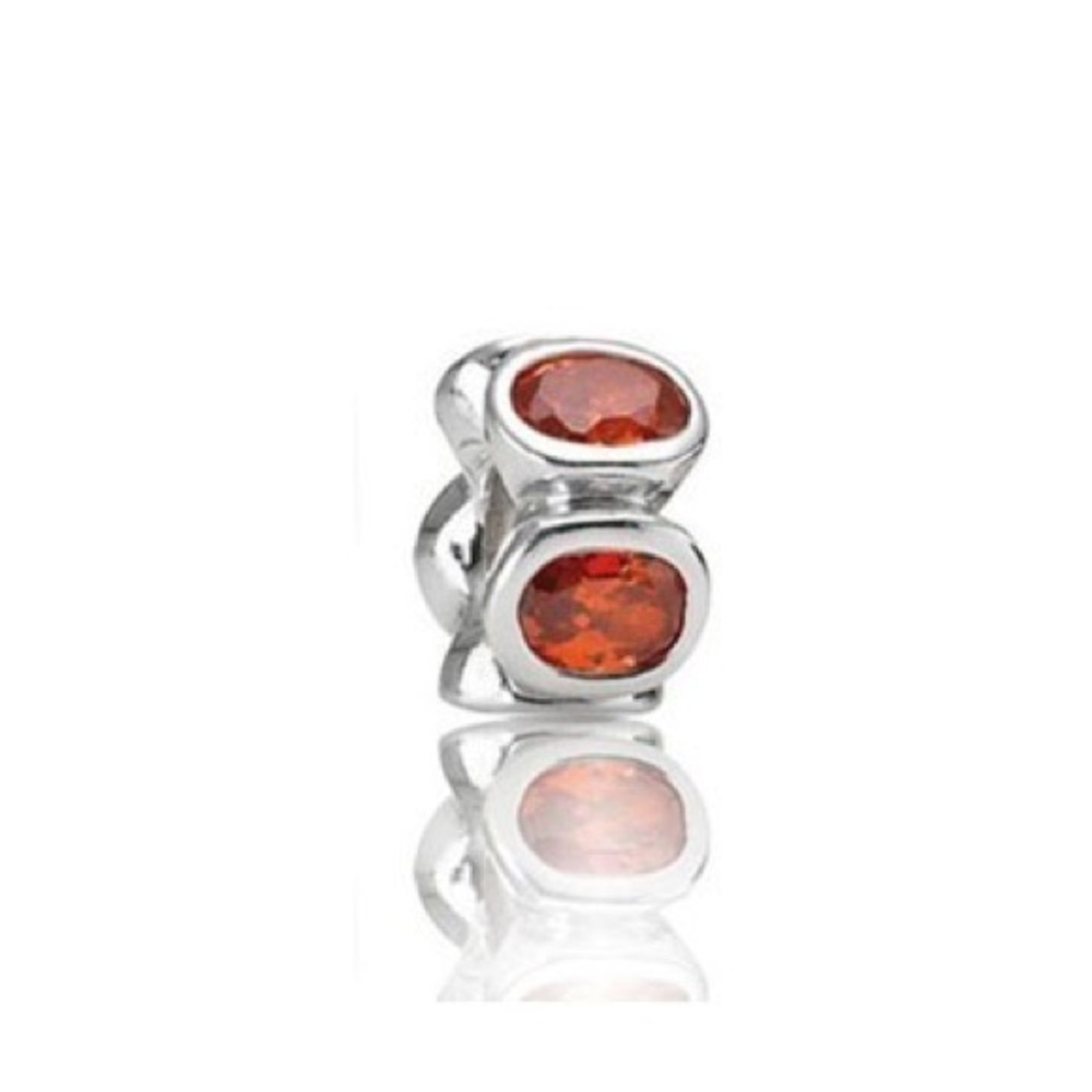 Ruby Red Birthstone Charm