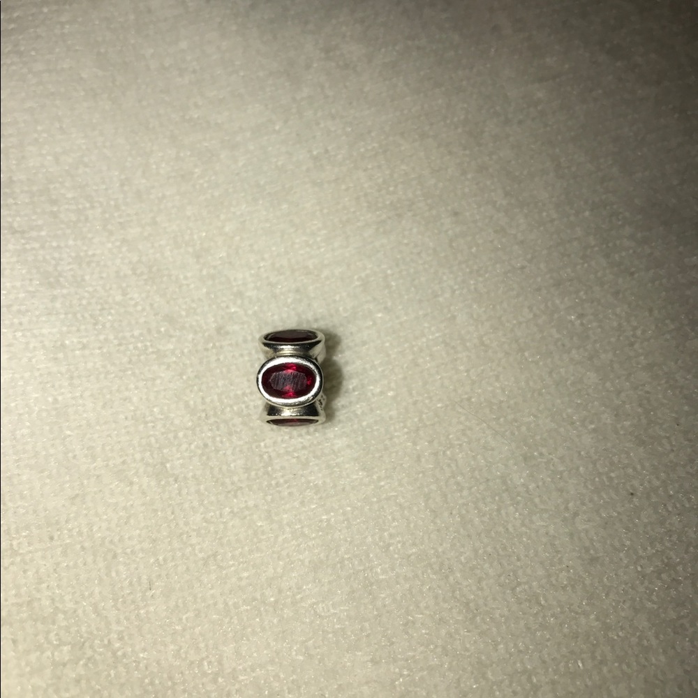 Ruby Red Birthstone Charm - Picture 2 of 2