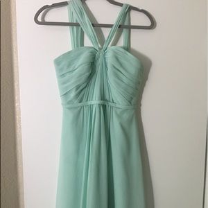 Davids Bridal Mint Bridesmaid Dress
