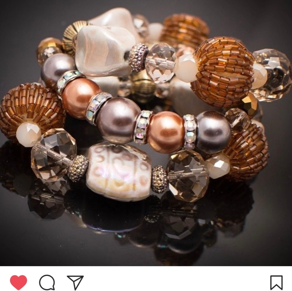 Lovely earth tone bracelets