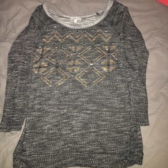 Charlotte Russe Stud Sweater - Picture 1 of 2