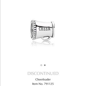 Discontinued Cheer Leader Pandora Charm