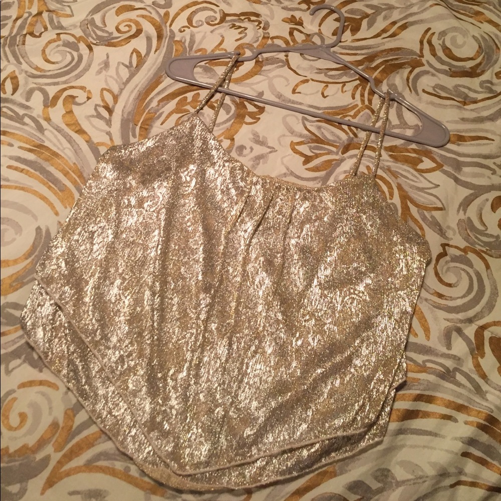 Metallic Silver Top - Picture 2 of 4