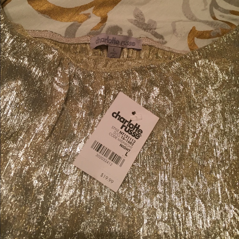 Metallic Silver Top - Picture 4 of 4