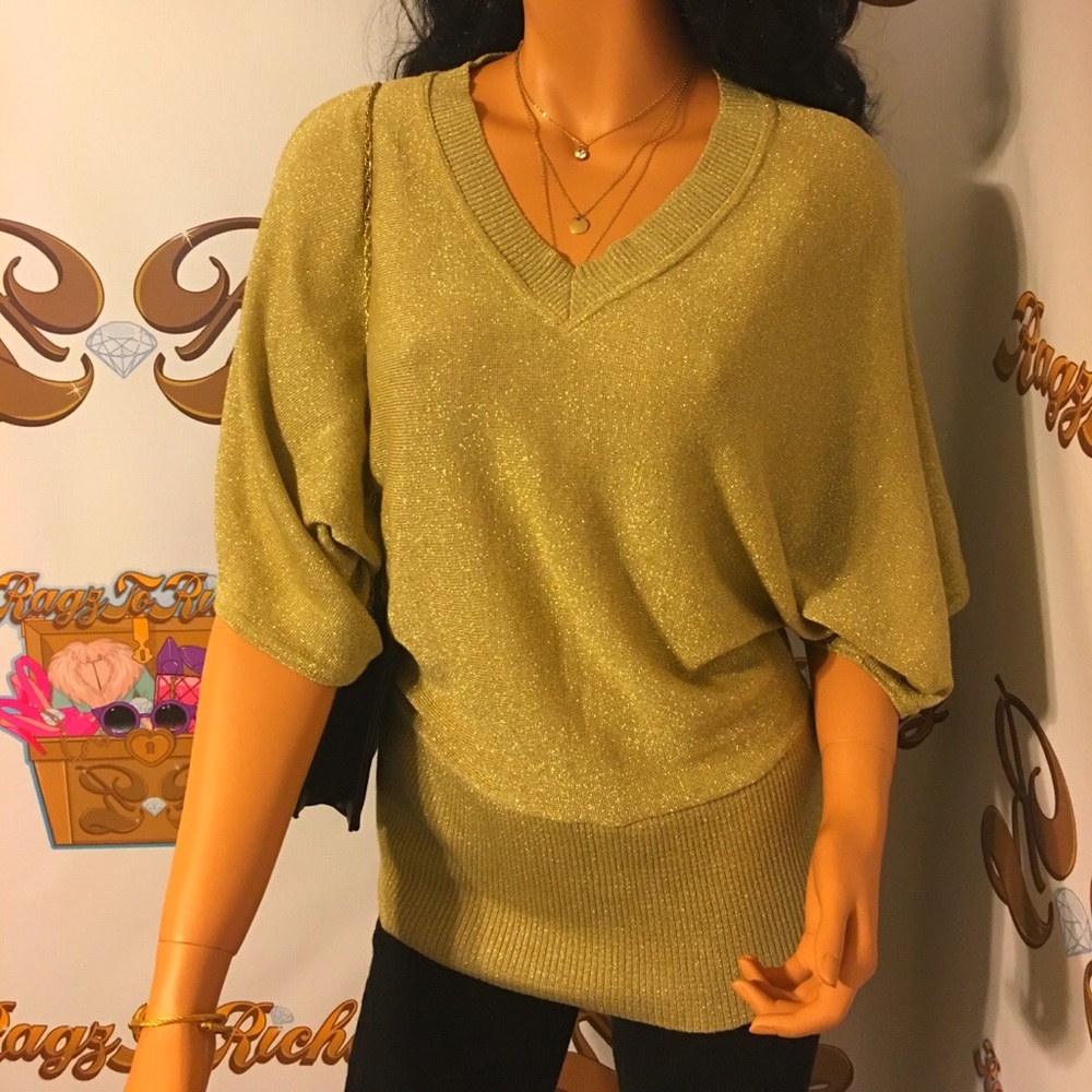 Golden night blouse
