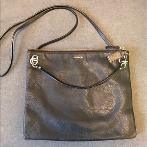 Coach convertible crossbody in pebble leather