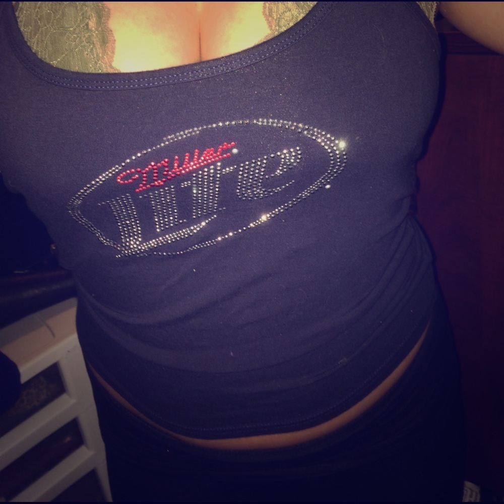 Miller light halter top