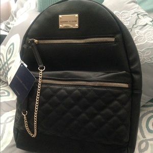 Adrienne Vittadini large leather backpack