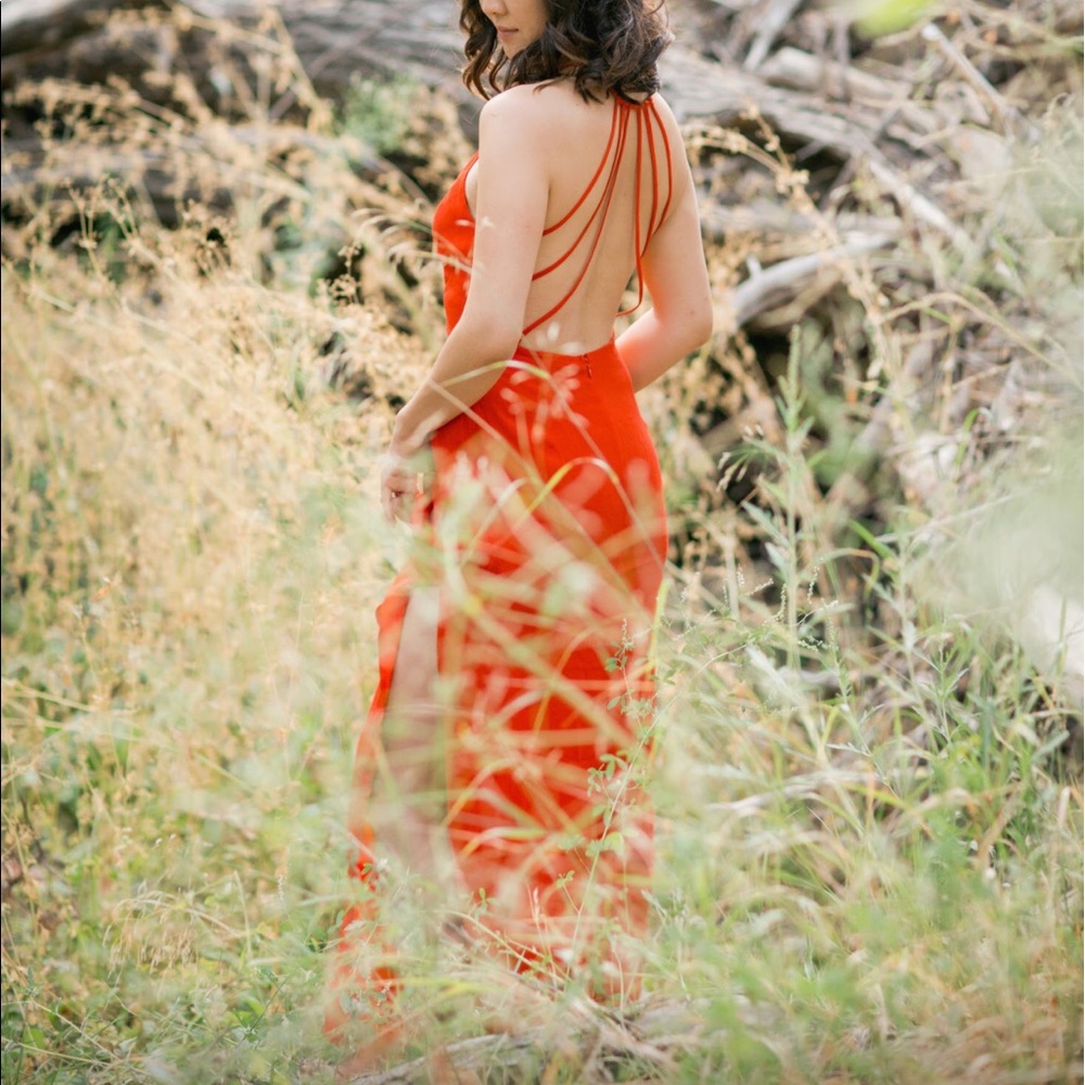 Forever21 Maxi Dress Strappy open-back, Side-slit