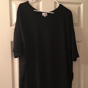 Solid Black LuLaRoe Irma XL
